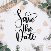 Save the date-kort