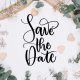 Save the date-kort