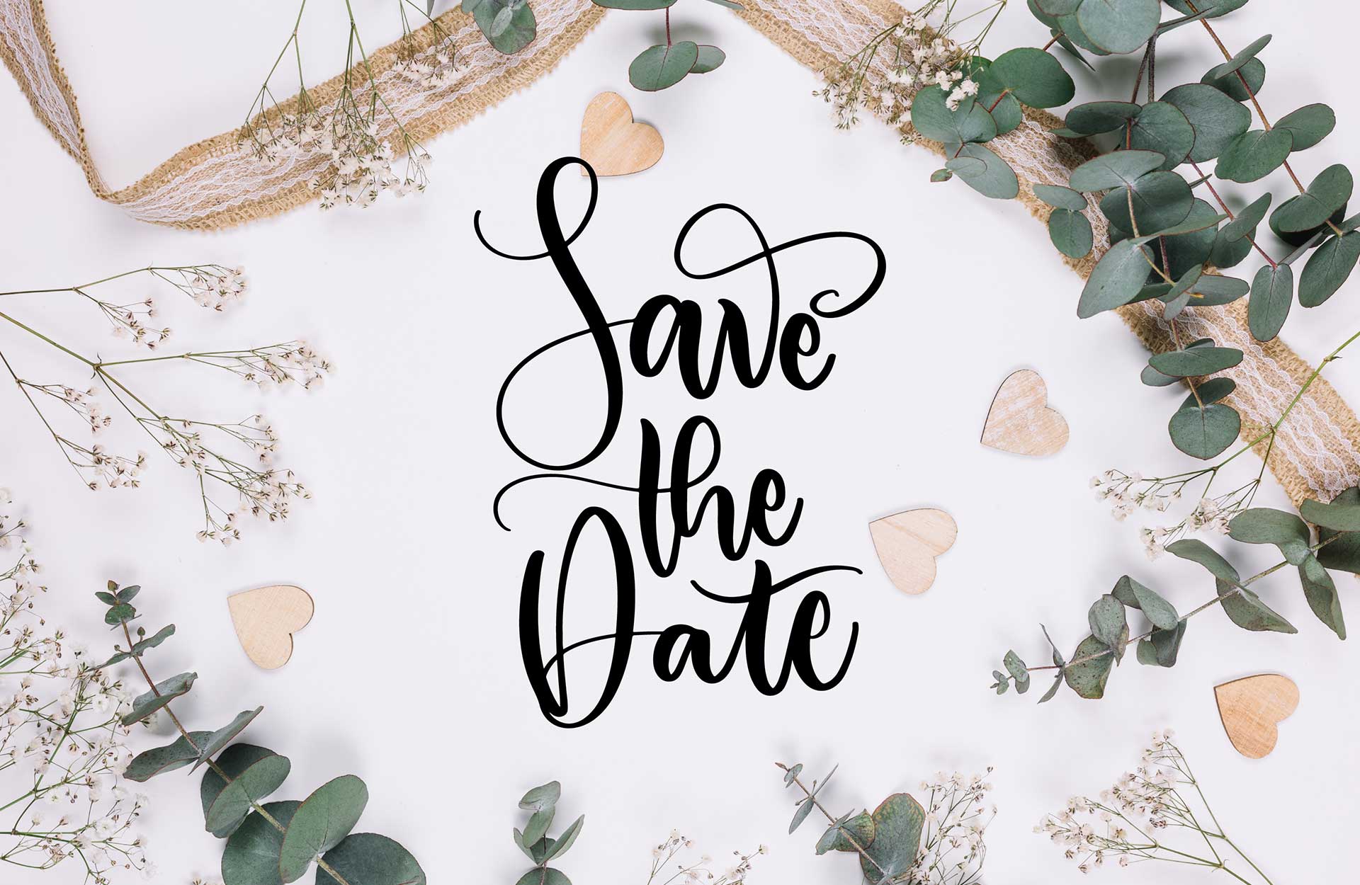 Save the date-kort