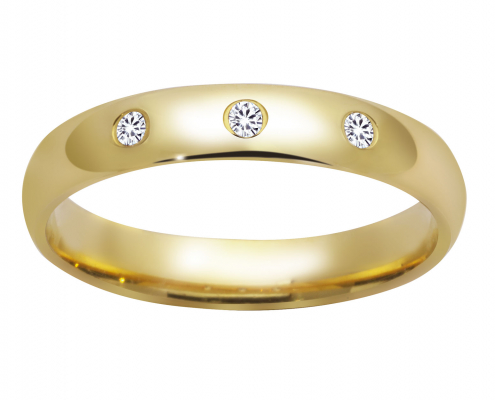 Klassisk og elegant giftering fra Bjørklund i 585 gult gull