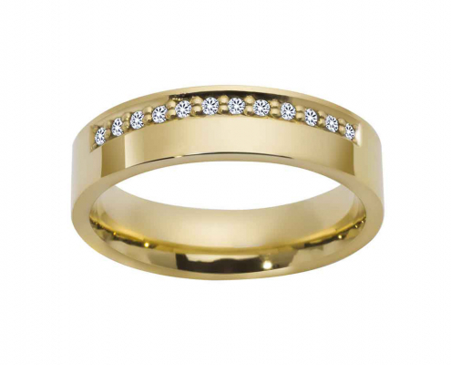 Klassisk og elegant giftering fra Bjørklund i 585 gult gull