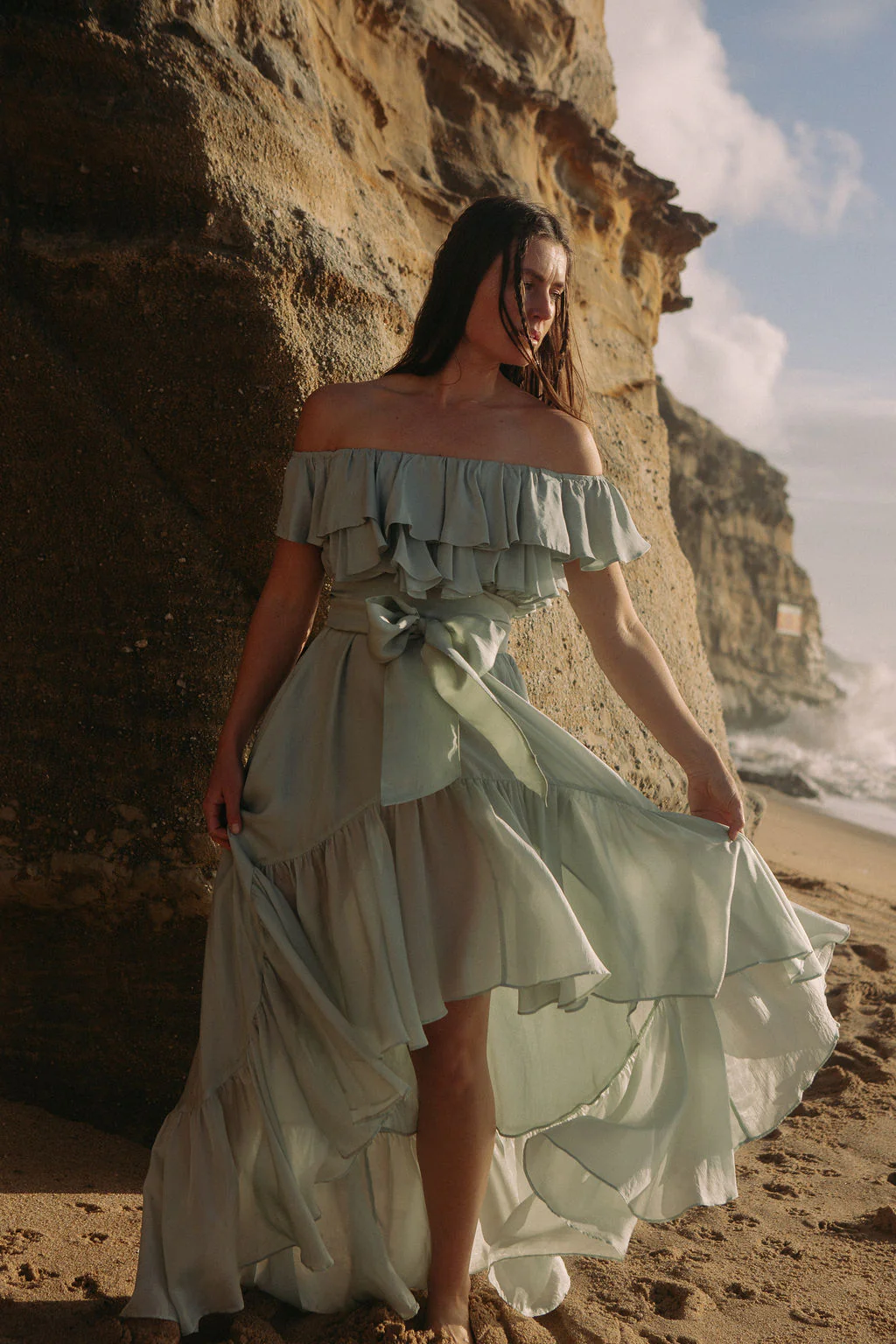 Senorita Wow Dress - Soft Pistachio fra Confettibird