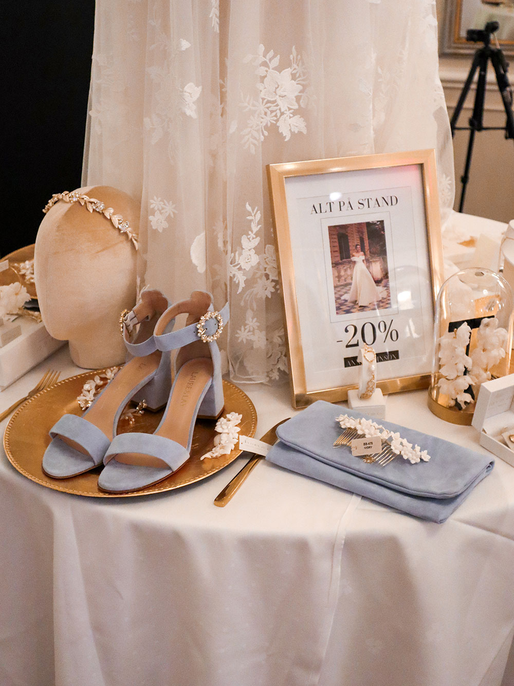 Lekre blå sko og veske fra Anna Johnson Lekre blå sko og veske fra Anna Johnson