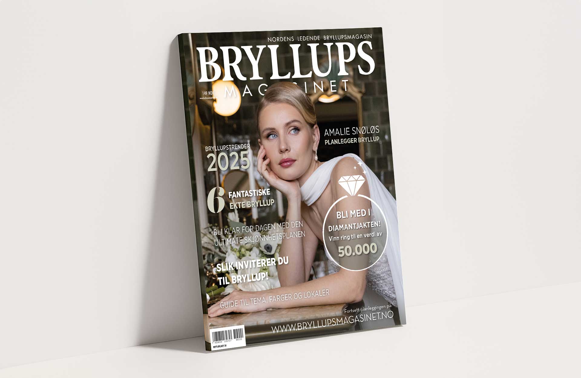 Bryllupsmagasinet Cover vår 2025 - Amalie Snøløs Bryllupsmagasinet Cover vår 2025 - Amalie Snøløs