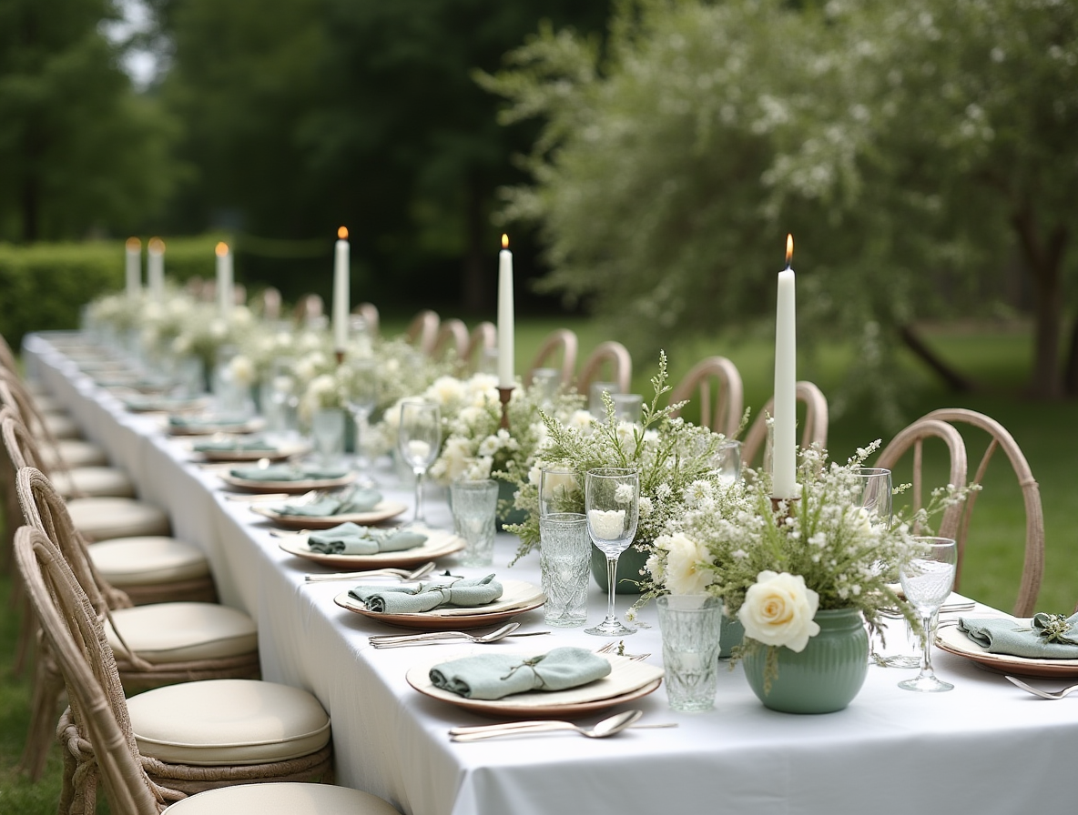 Grønt og hvitt som bryllupsfarger Grønt og hvitt som bryllupsfarger