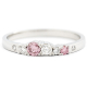 Keto Meadow 2mm - Spring fargede diamanter rosa ring, Jussi Louesalmi, Au3 Goldsmiths