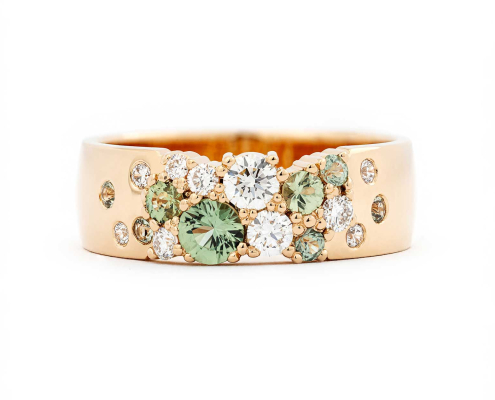 Keto Meadow 6mm Spring Green ring,