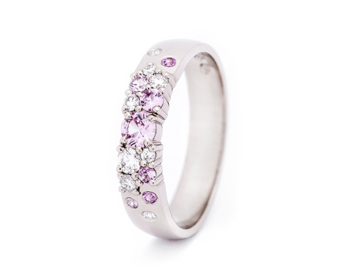 Keto Meadow 4mm - Spring rosa-ring, Jussi Louesalmi, Au3 Goldsmiths