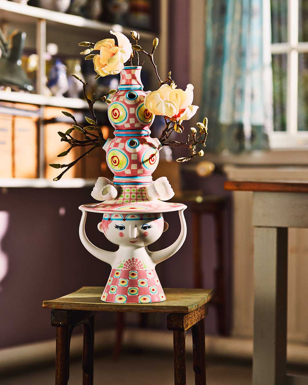 Lady with hat - blomstervase - bryllupsgave Lady with hat - blomstervase - bryllupsgave