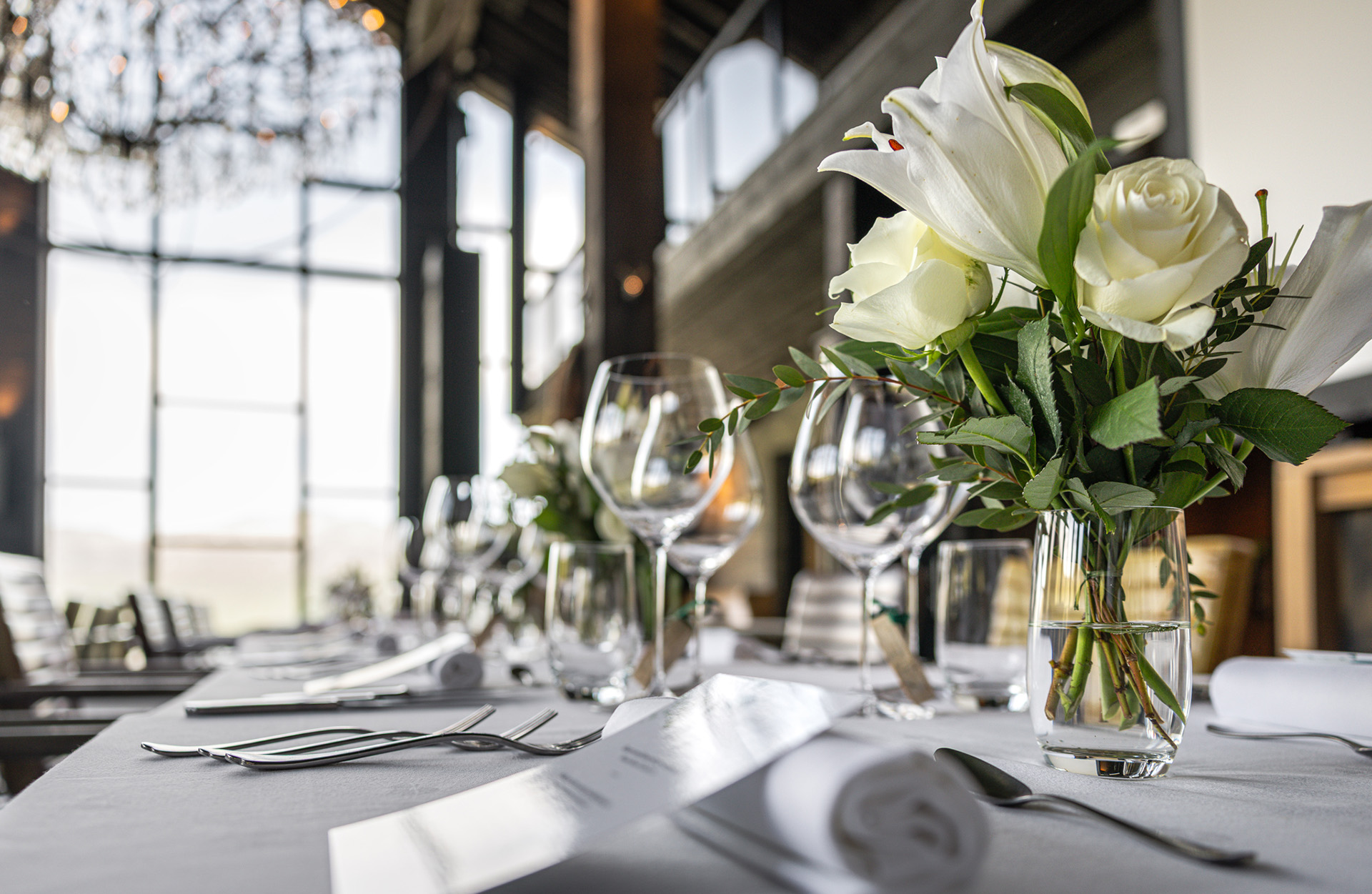 Skigaarden - dekket bord