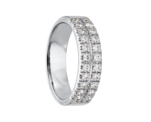 Hallbergs Guld - Diamantring 18K guld