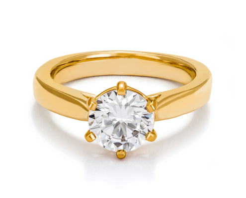 Polaris - Solitairering med lab-diamant