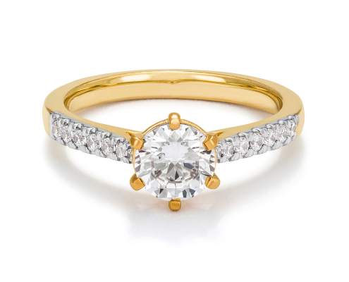 Vega - Solitairering med lab-diamanter