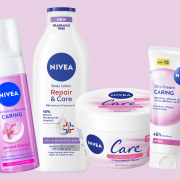 Nivea produkter vår 2026 - rosa design