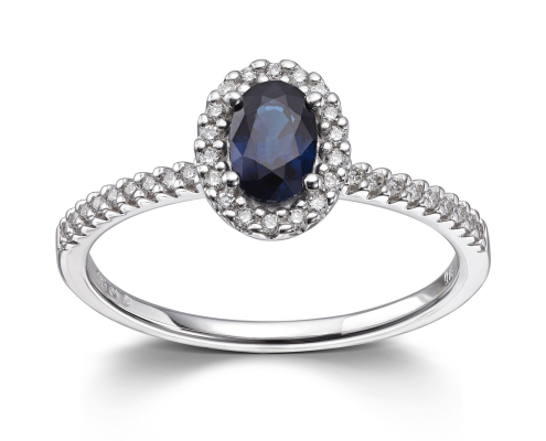 Mestergull ring med safir - MG_82-0973