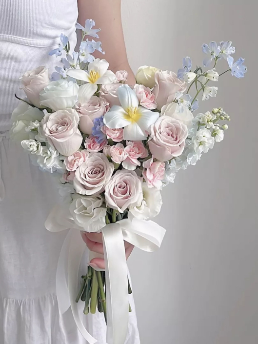 Vakker brudebukett – foto: The Florist Market Vakker brudebukett - foto: The Florist Market